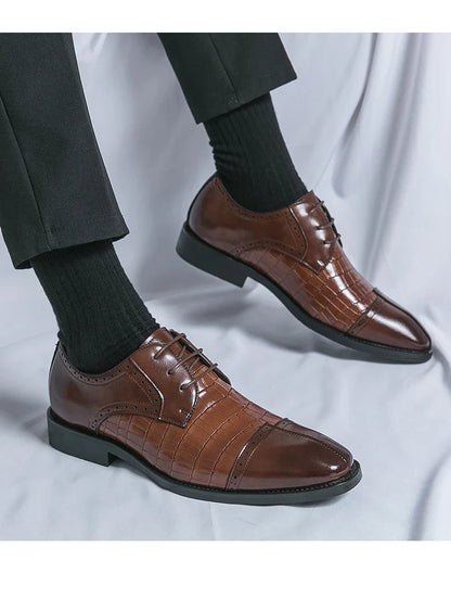 Classic Casual Business Shoes For Men High Quality Social Wedding Formal Leather Shoes Male British Men's Dress Shoes