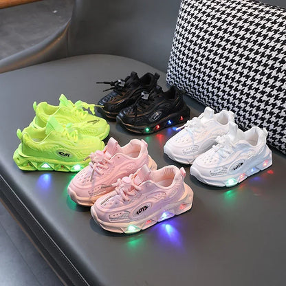 New LED Child Trainers 1-8Years Old Boy Girl Tennis Shoe Sport Shoe for Toddlers Glowing Kid Sneakers Kids Shoe