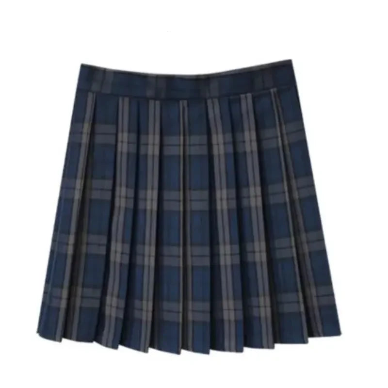 Summer Women High Waist Pleated Plaid Skirts Mini Tennis Skirt Harajuku JK Japanese School Uniform Short A-Line Mini Skirt Girl