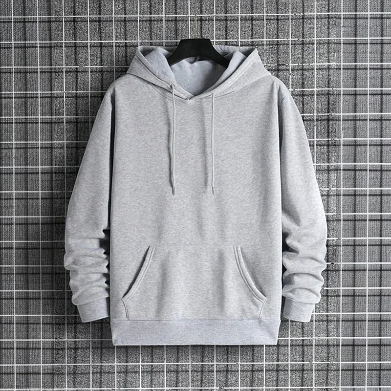 2025 New in Men's Sportswear Solid Color Hoodie + Sweatpants Urban Casual Fashion Tracksuit Fall/winter Comfort Warm Soft Outfit