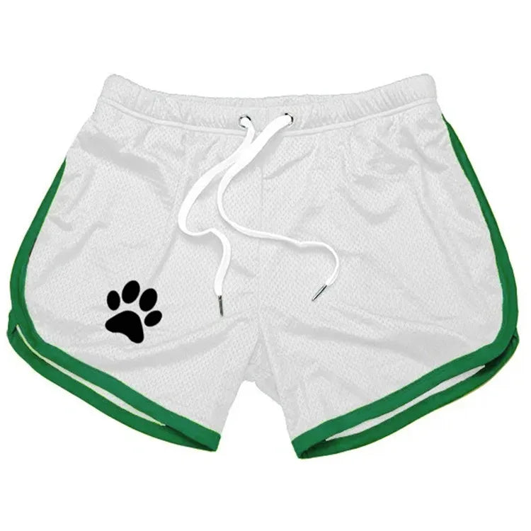 Summer fitness shorts Loose running shorts Men's jogging sports Breathable mesh shorts Thin trend men's three-quarter pants