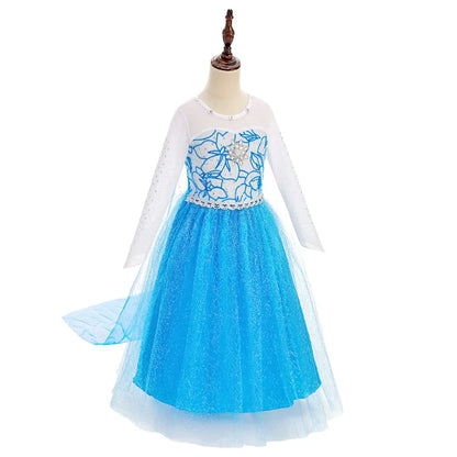 Little Girl Rapunzel Costume Party Fancy Princess Dress Christmas Cosplay Belle Sleeping Beauty Cinderella Carnival Disguise