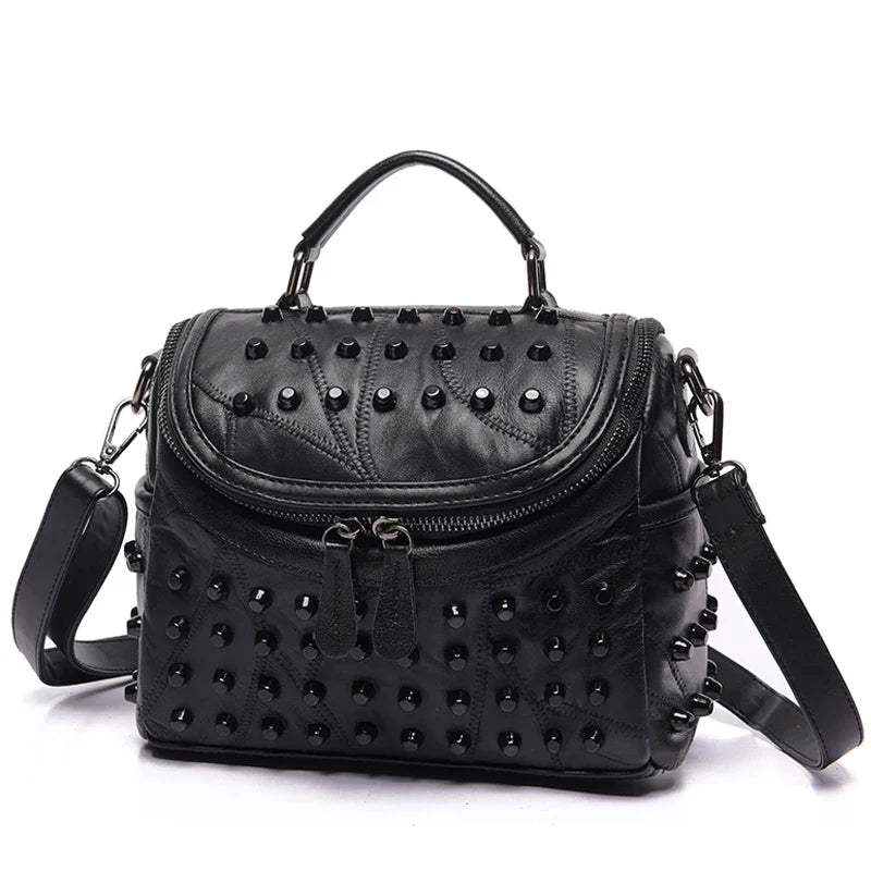 2024 Luxury Women Genuine Leather Bag Sheepskin Messenger Bags Handbags Famous Brands Designer Female Handbag Shoulder Bag Sac