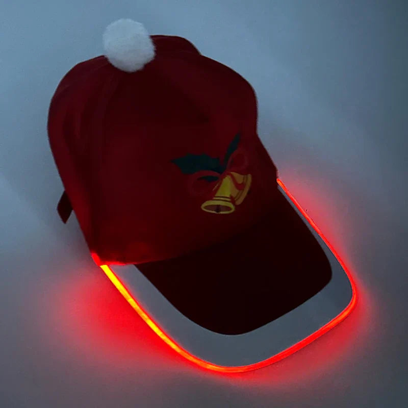 Hot LED Light Up Baseball Cap Neon Colorful Glowing Adjustable Sun Hats For Women Men Night Running Caps Travel Supplies