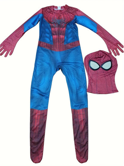 TASM 2 Spiderman Cosplay Boys Amazing Spider Bodysuit Costume Boy Superhero Zentai Outfits Disfraces De Halloween Costume
