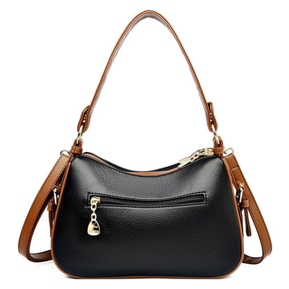 Genuine 3 Layers High Quality Soft Leather Ladies Crossbody Bags for Women Luxury Handbags Women Bags Designer  Shoulder 2024