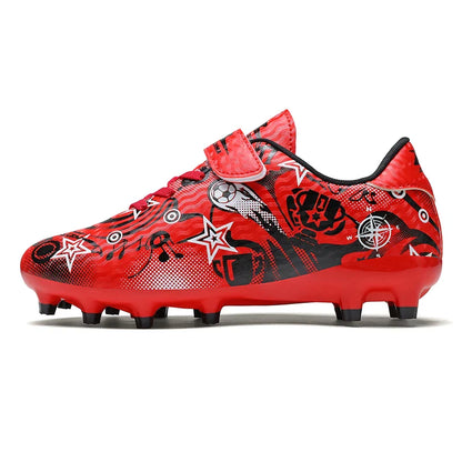 New Youth Soccer Shoes Kids Football Boots Professional Training Non-Slip Indoor Outdoor Futsal Cleats Sneakers Breathable 28-39