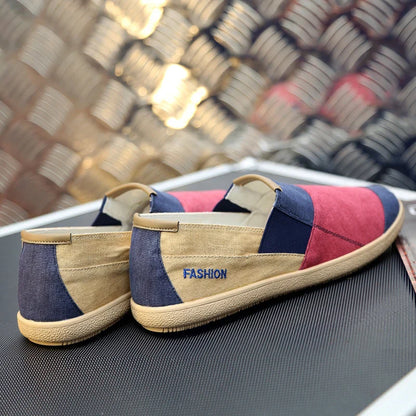 Fisherman's Shoes Fashion Flat Canvas Sneakers Slip On Men's Espadrilles Walking Casual Shoes For Men Loafers Summer
