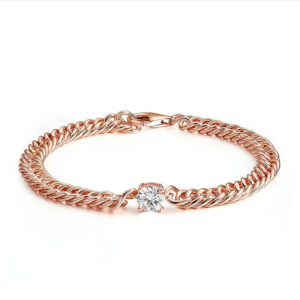 Cuban Chain Bracelet With 1carat Moissanite Diamond Bracelets For Women 925 Sterling Silver Plated 18k White Gold Fine Jewelry