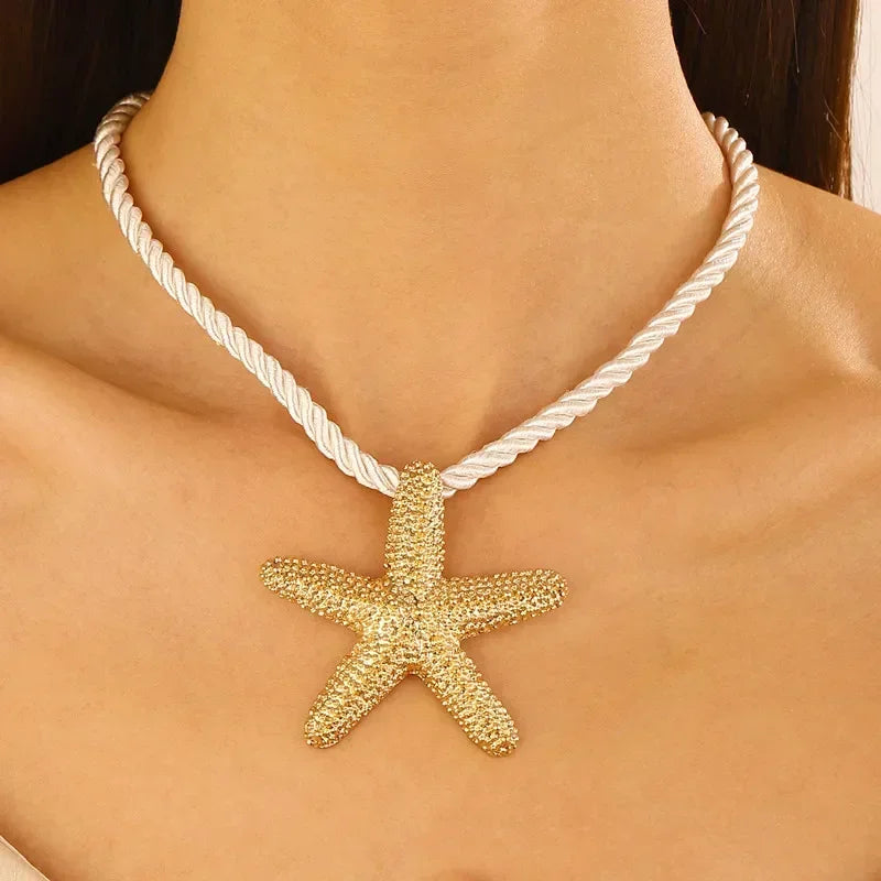 1 Pair Geometric Temperament Casual Starfish Stud Earrings Summer Simple Beach Vacation Style Earrings Ocean Jewelry Gift
