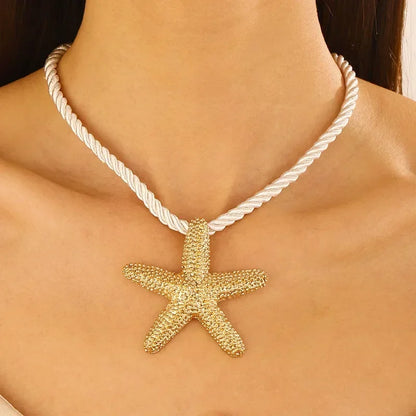 1 Pair Geometric Temperament Casual Starfish Stud Earrings Summer Simple Beach Vacation Style Earrings Ocean Jewelry Gift