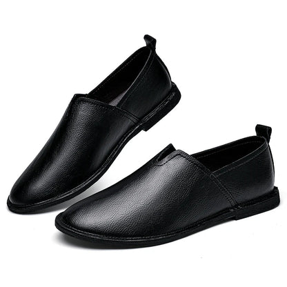 Mocassins Casuais Retrô Masculinos de Sola Macia Confortáveis e Antiderrapantes Feitos à Mão para Sapatos de Negócios Casuais 38-47