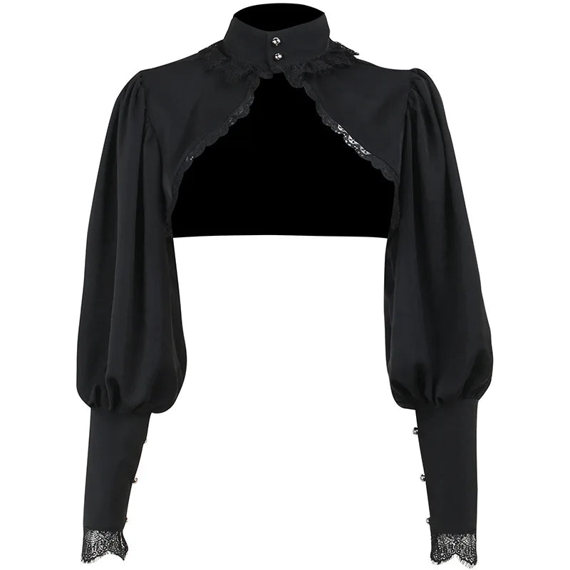 Sleeve Smock High Street Sexy Black Winter Long Sleeve Crop Top Aesthetic Fairy  Blusas Mujer De Moda 2022