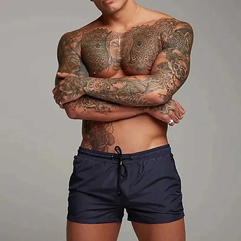 Men's Swimming Trunks Fashion Summer Swimwear Men Summer Beach Shorts Swimming Shorts Boxer Trunks Men Swimsuit