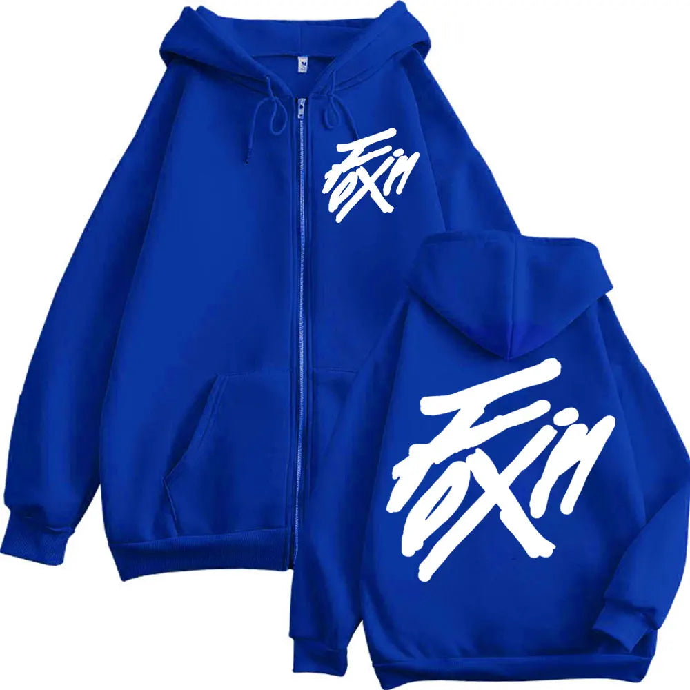 Merch Zipper Hoodie Men Women High Quality Fashion Zip Up Jacket Coat Autumn Winter Casual Loose Sweatshirts