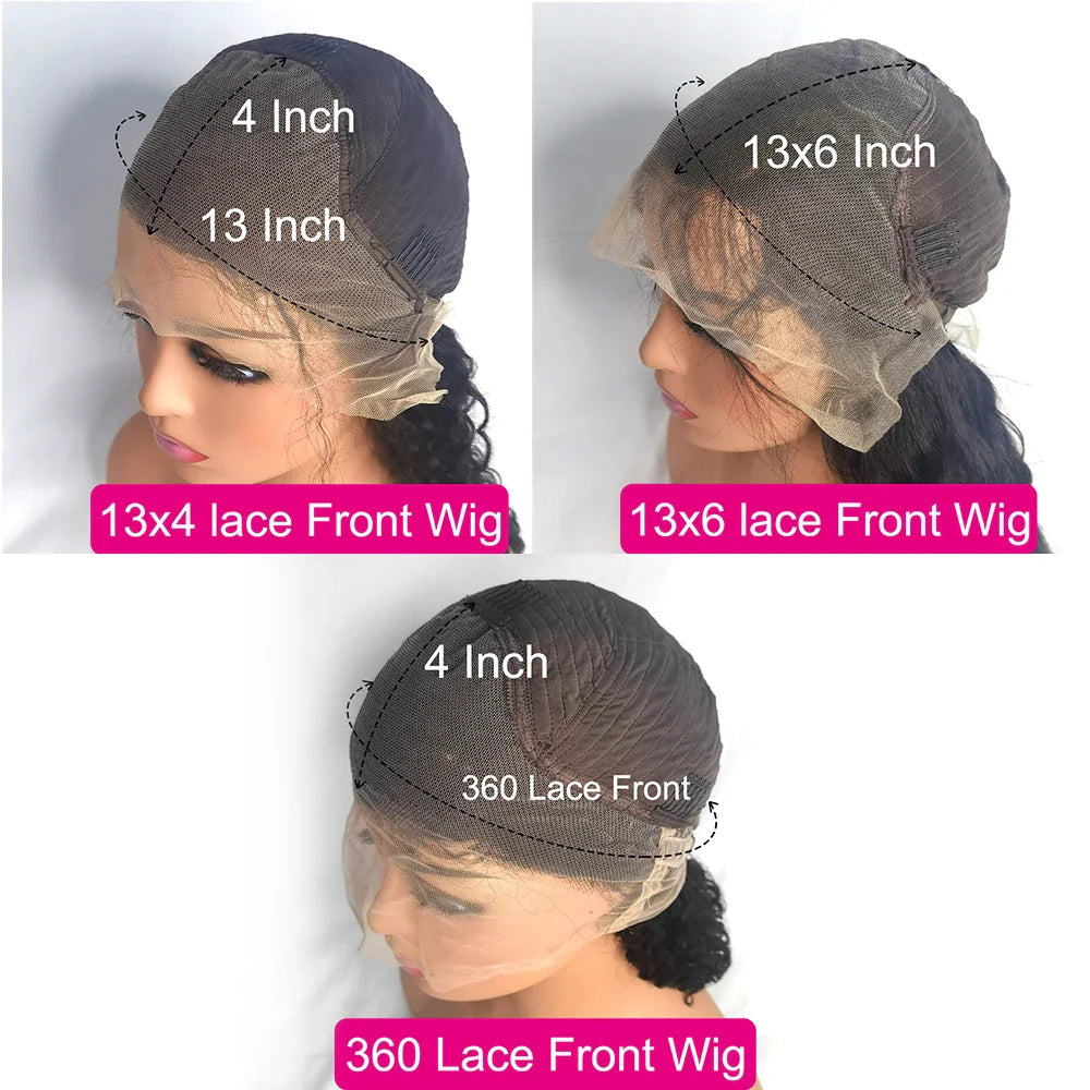 46 44 Inch Bone Straight Lace Frontal Human Hair Wigs Brazilian 250 Density 13x6 13x4 Transparent HD Lace Front Wigs For Women