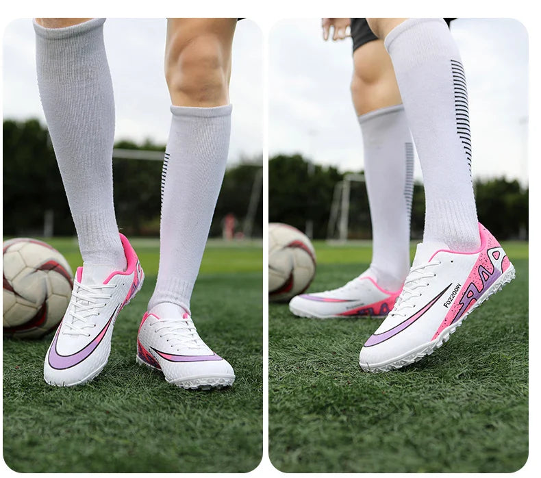 2026 New Men Soccer Shoes Breathable Football Boots FG/TF Turf Boots Non-Slip Wear Resistant Adult Outdoor Training Match Sports