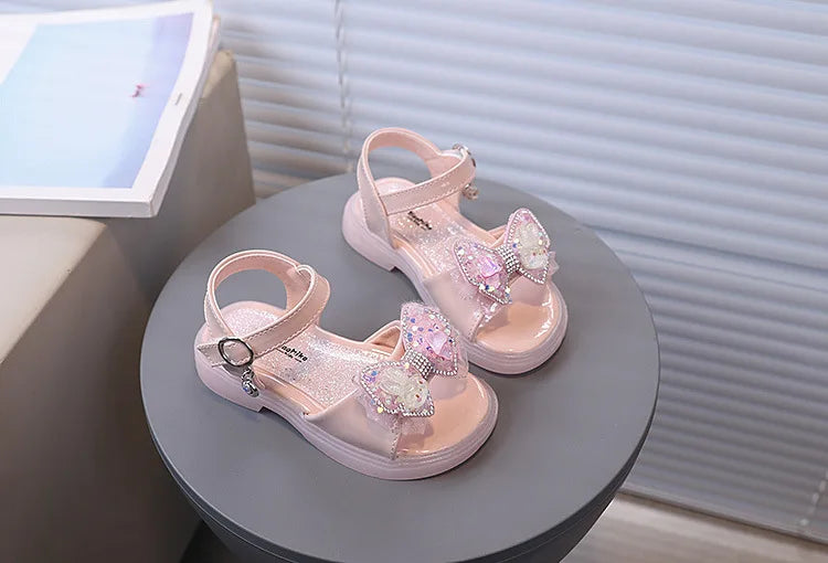 Kids From 2-9 Years Princess Shoes Summer Girls Sandals Casual School Kids Shoe Outdoor Beach Sandal Children's Student sneaker
