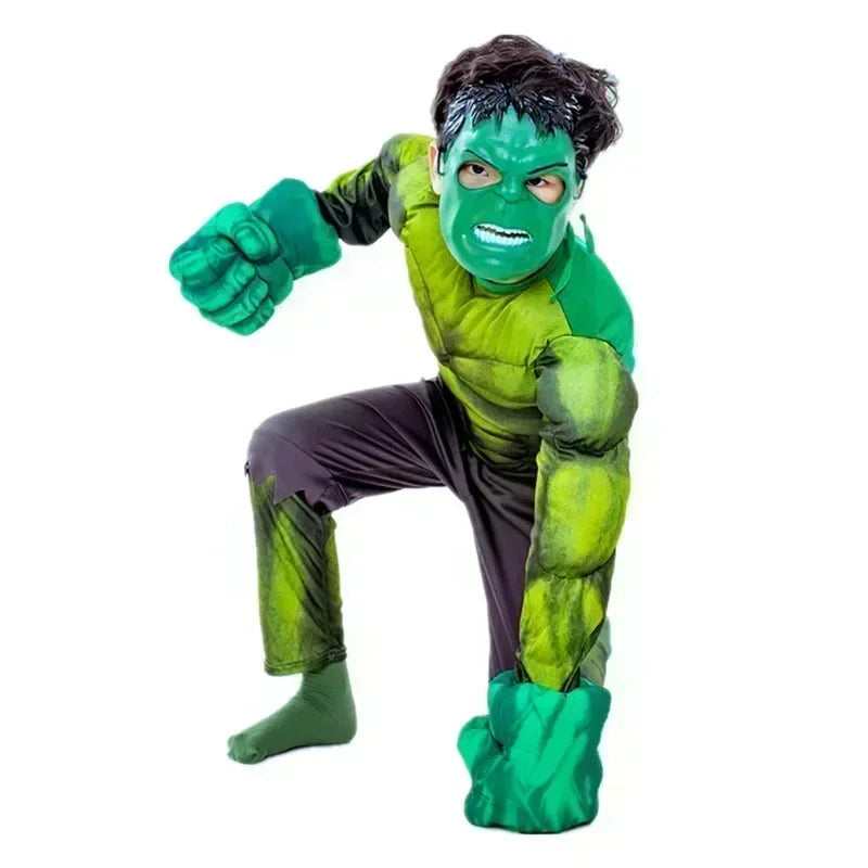 Selling Tight Fitting Suit Children's Spider Man and Hulk 2024 Jumpsuit in Carnival Party Role-playing Children's Clothing Hot