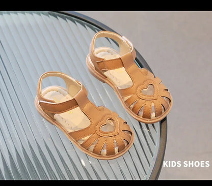Children Summer Sandals Girls Roman Style Beach Shoes Baby Girls Hook Loop Flats Kids Gladiator Sandals Size 21-30