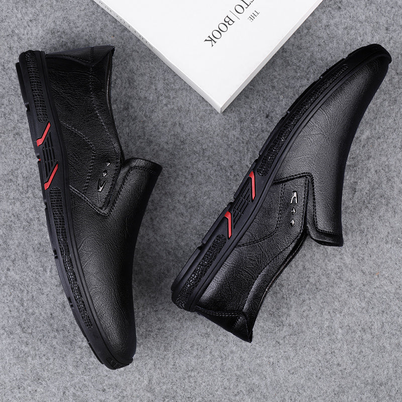 Leather Men Casual Shoes Breathable Soft Sole Office Loafers Shoes Men Designer Shoes