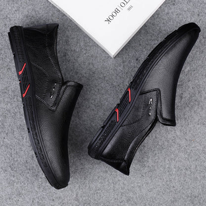 Leather Men Casual Shoes Breathable Soft Sole Office Loafers Shoes Men Designer Shoes