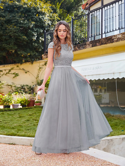 Pearl Pink Chiffon Lace Bridesmaid Dresses Sweetheart Long Evening Gowns With Sashes Formal Occasion Party Prom Vestido De Festa