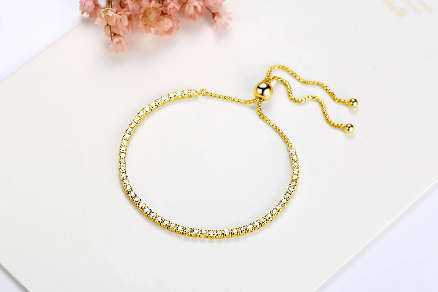 Full 2mm Moissanite Diamond Tennis Bracelet for Woman Man Certified s925 Silver Plated 18K Adjustable Link Chain Bracelets