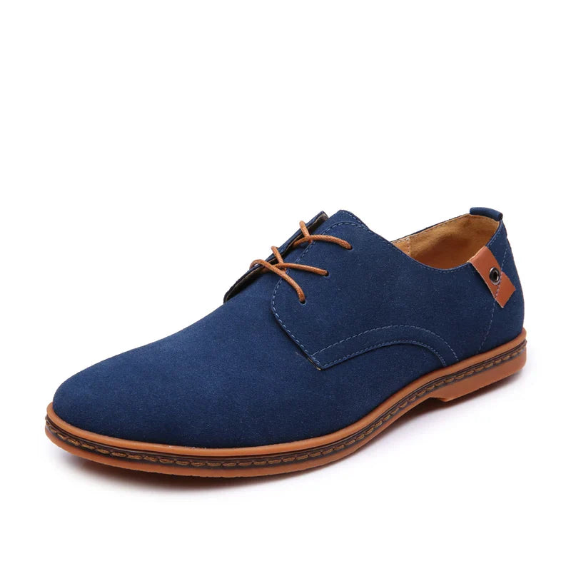 Men's Spring Suede Casual Oxfords Shoes Breathable Comfort Matte Finish Business Shoes Classic Sneakers Footwear Dress Shoes