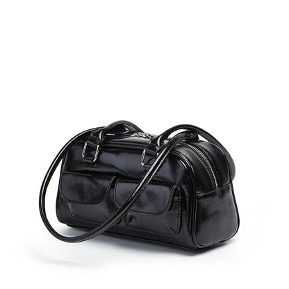 New Women's Bag Bowling Bag 2024 New Niche Joker Boston Bag Tote Bag Underarm Shoulder Bag