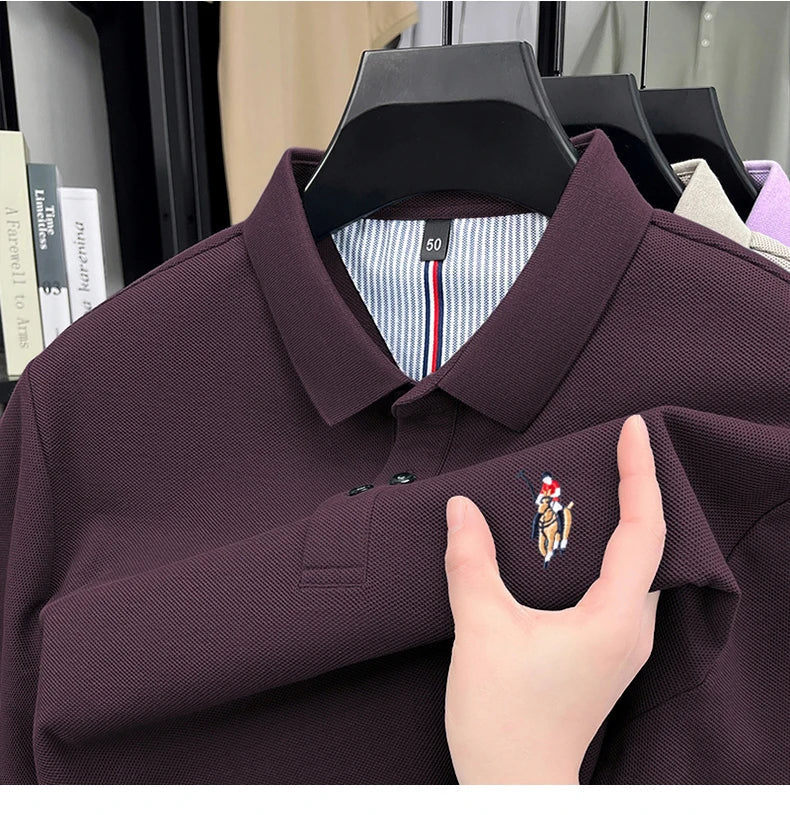 High end brand 100% cotton short sleeve polo shirt luxury pony embroidery men's summer comfort fashion designer new Paul T-shirt