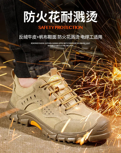 Anti-smashing Anti-piercing Light Work Just Baotou Men's Protective Electric Welding Labor Insurance Shoes