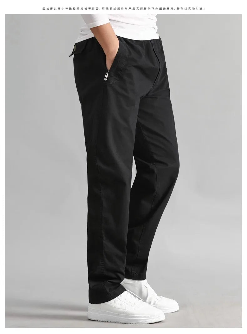 Explosions men's overalls casual pants cotton loose summer thin fashion long pants men's pants.