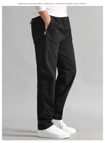 Explosions men's overalls casual pants cotton loose summer thin fashion long pants men's pants.