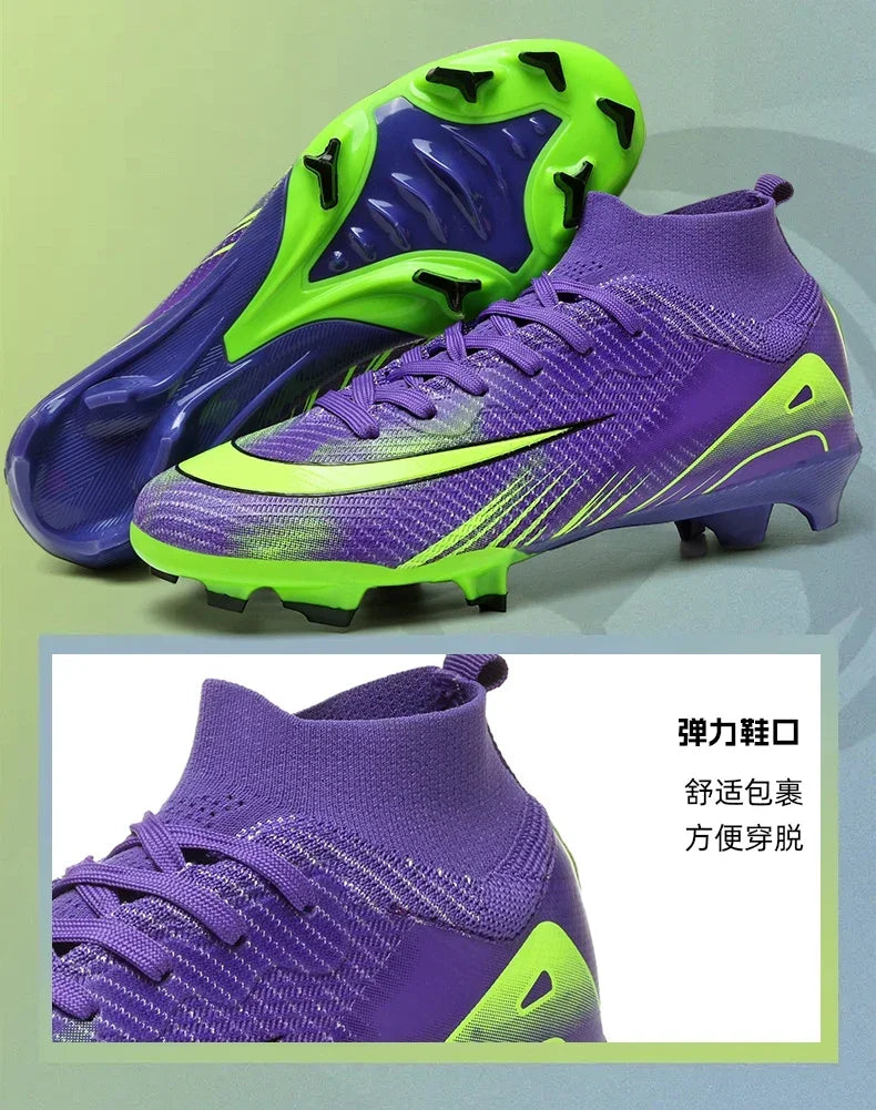 New Men Football Boots Ultralight Training Soccer Shoes Breathable Unisex Professional Wholesale Indoor Futsal Drop Shipping