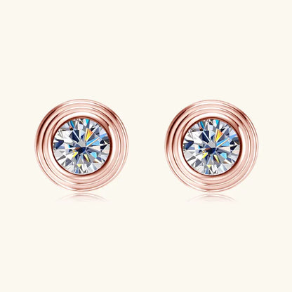 2025 Trendy 3mm Moissanite Jewelry Set 925 Silver Plated Rose Gold Necklace Bracelet Earrings Set for Women Valentine's Day Gift
