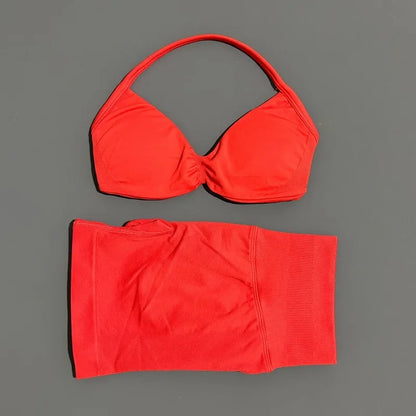 2 Piece Yoga Sets Women  Low Waist Seamless Push Up Bra Scrunch Butt Lift No Digging Comfortable Gym Running Tracksuits