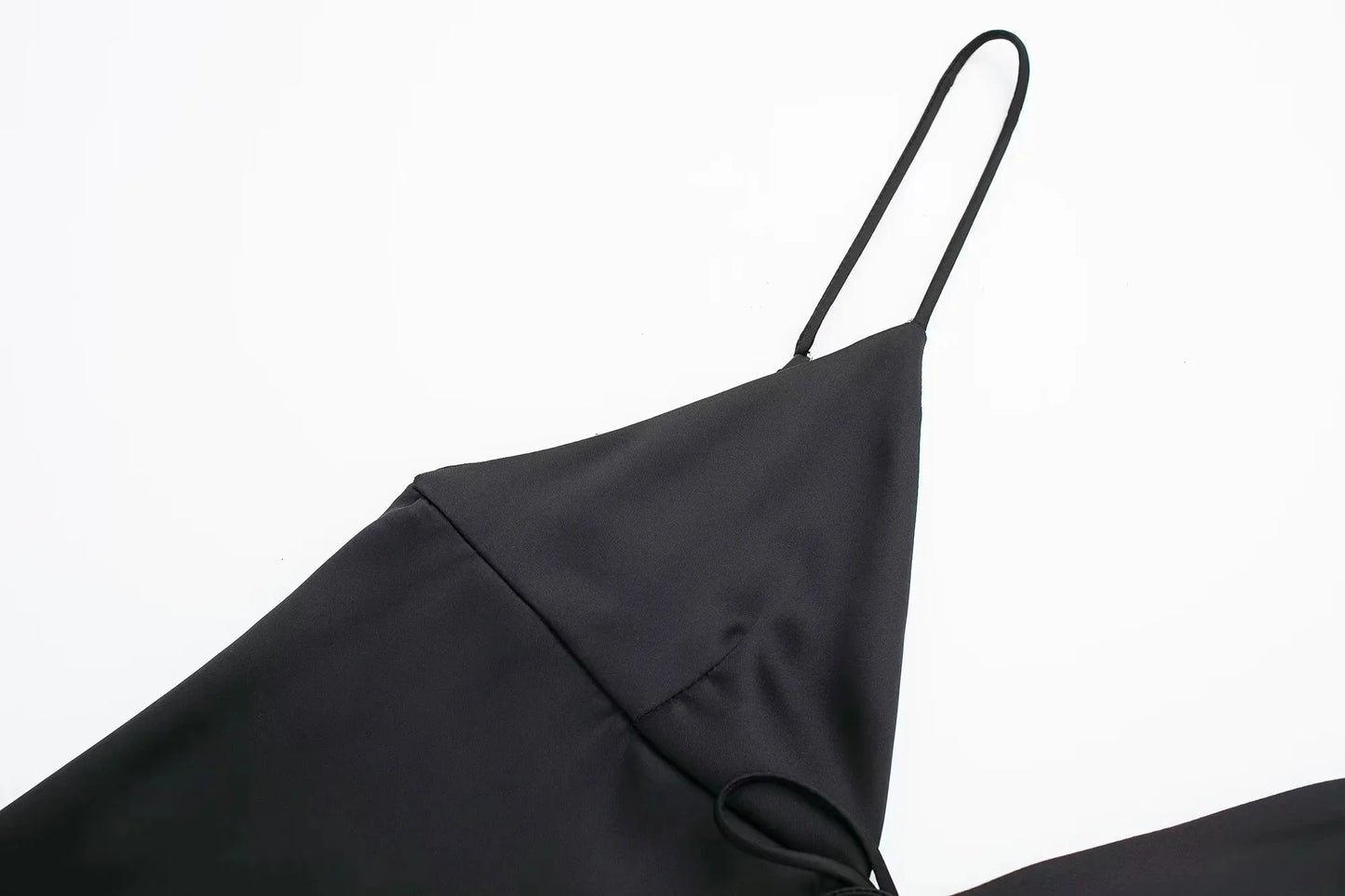 Women Front Bow Tie Top Elegant V Neck Solid Camis Sleeveless Backless Sexy Lady Straps Tanks Y2k Female Slim Crop Tops