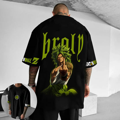 Printing T-Shirt Summer Men's Street Hip Hop Loose Casual Street Trend Short Sleeve Top
