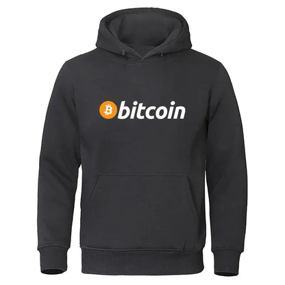Men Bitcoin Printed Hoodies Hot Sale Men Casual Fashion Hoody Men Women Vintage Casual Sweatshirt Unisex Long Sleeve Pullovers