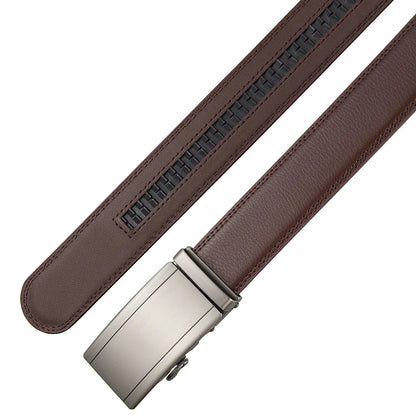 Famous Brand Belt Male Designer Automatic Buckle Genuine Leather Men Belt  Luxury Belts for Men 3.5cm New Black Brown Plus Size