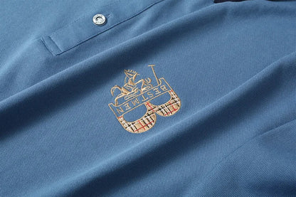 Luxury brand short sleeve men's polo shirt hot selling in summer classic embroidery high-end breathable cotton golf top T-shirt