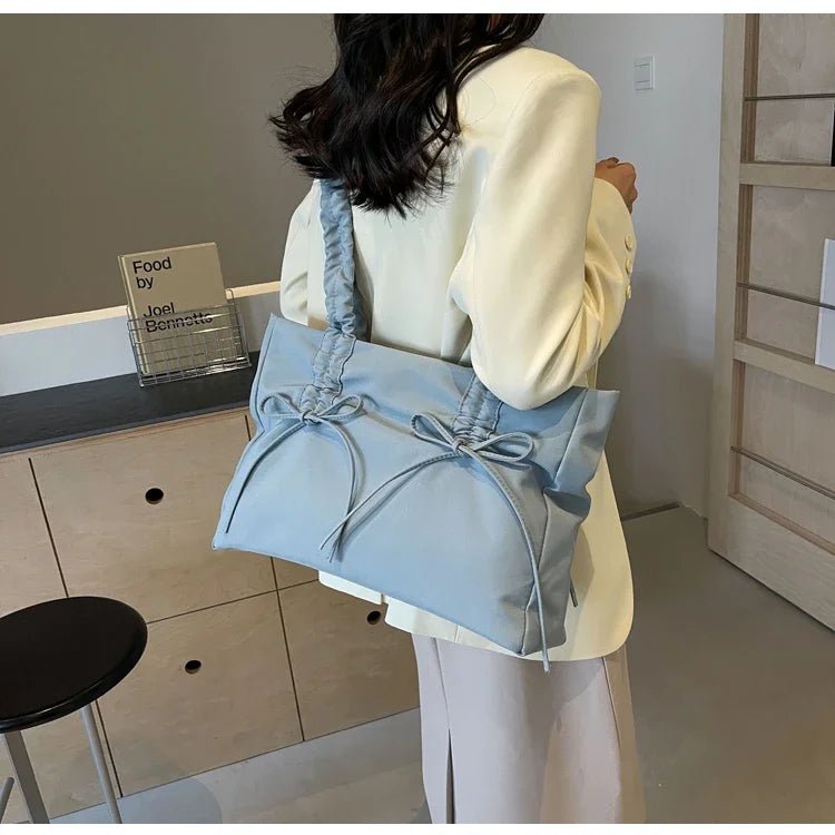 Solid Color Nylon Casual Shoulder Bags Large Capacity High Quality Versatile Crossbody Bags for Women 2025 Fashion Hot Sale