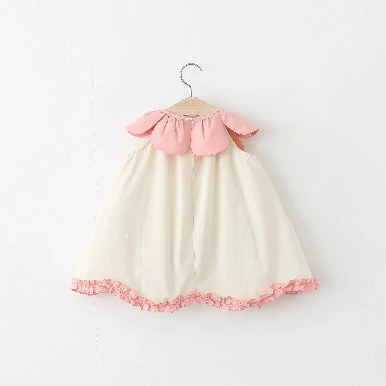 2Piece Sets Girls Summer Clothes Korean Cute Flower Doll Collar Sleeveless Cotton Kids Dresses+Bag Toddler Princess Dress B095