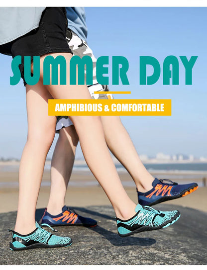 Men Women Barefoot Outdoor Aqua Shoes Couple Quick-drying Wading Beach Swimming Fitness Cycling Sports Water Sneakers