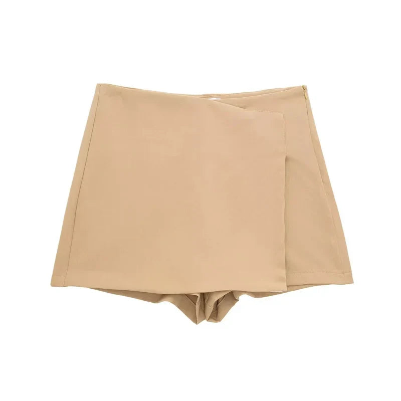 Shorts Women 2024 Black White Mini shorts Women's Shorts High waist Micro Casual Skirt Shorts Asymmetric Shorts Skirt Mujer