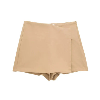 Shorts Women 2024 Black White Mini shorts Women's Shorts High waist Micro Casual Skirt Shorts Asymmetric Shorts Skirt Mujer