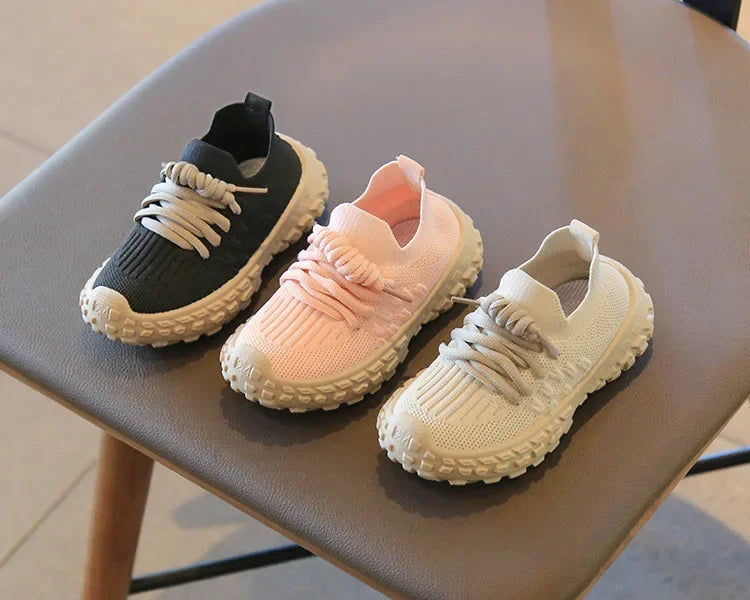 Sport Running Soft Casual Breathable Spring Autumn Baby Boys Girls Bottom Non-Slip Kids Sneakers Children Shoes