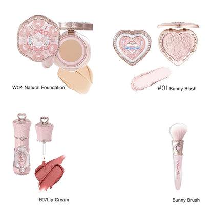 Makeup Set Swan Ballet Concealer Palette Embossed Blusher Shine Lipstick Kit With Bag THE SWEETIE BEAR Bunny Garden