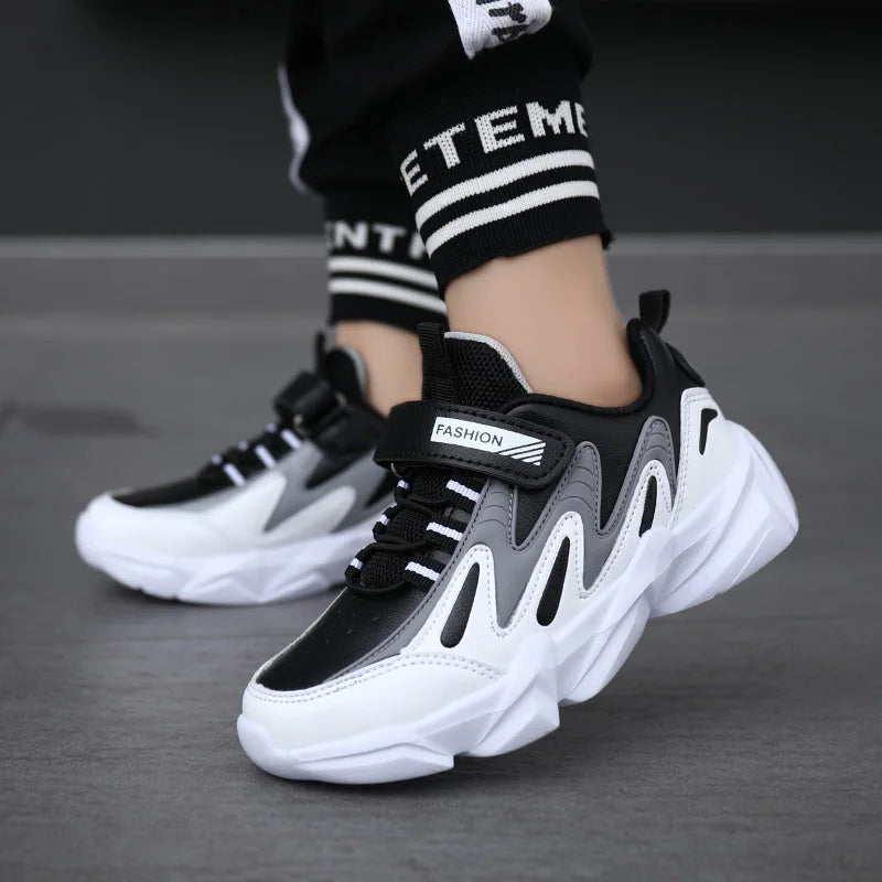 Children Sneakers Casual Shoes for Boys Leather Comfortable High Quality Running Sports Kids Girls Flat Shoes Fashion